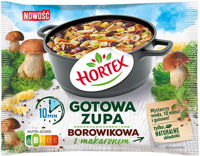 Gotowa zupa borowikowa z makaronem Hortex