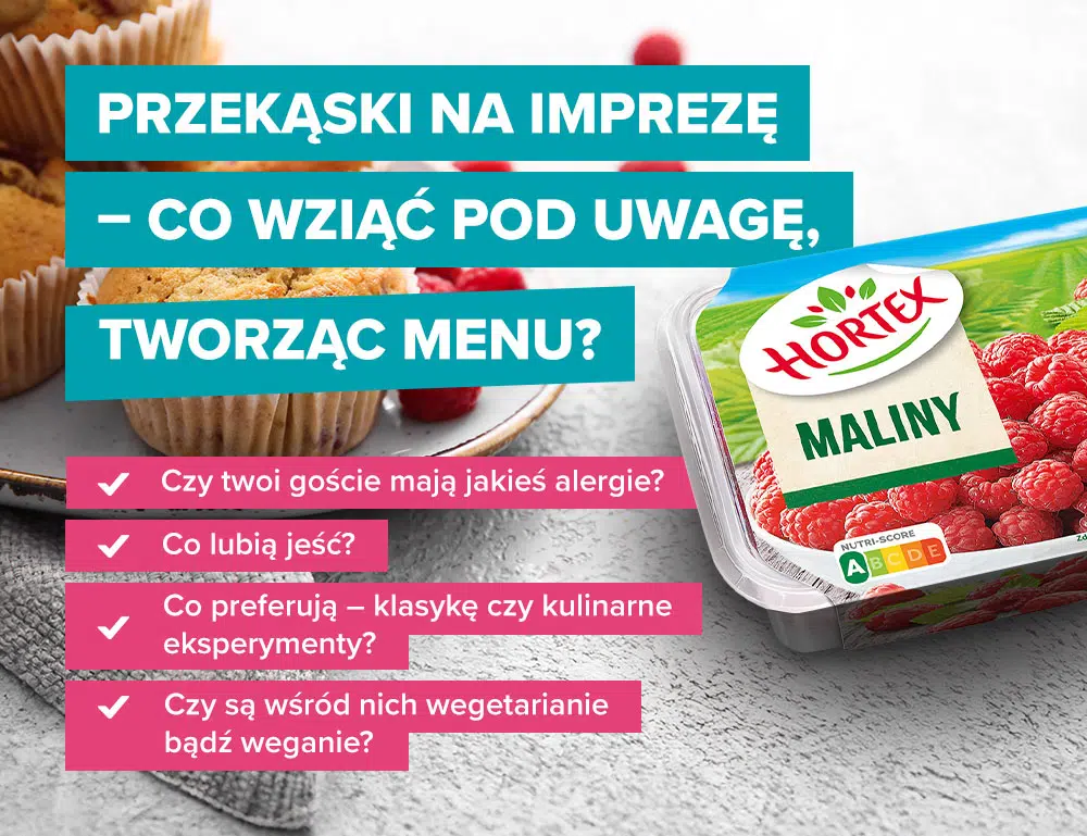 Przekąski na imprezę – co wziąć pod uwagę, tworząc menu? - infografika.